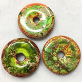 Variscite Jasp Round Pendant Bead