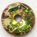 Variscite Jasp Round Pendant Bead