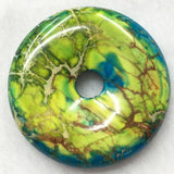 Variscite Jasp Round Pendant Bead