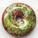 Variscite Jasp Round Pendant Bead