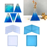 Pyramid Flower Vase Resin Mold for Home Decor