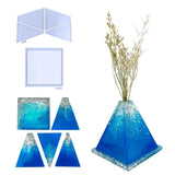 Pyramid Flower Vase Resin Mold for Home Decor