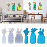 Flower Vase Resin Mold for Wall Decoration