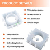 Silicone Resin Mold Set for Vase & Planter, Home Office Garden Decor