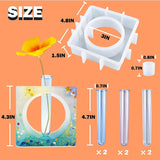 Silicone Resin Mold Set for Vase & Planter, Home Office Garden Decor