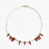 Veadawas Boho Stone Pearl Necklaces for Women