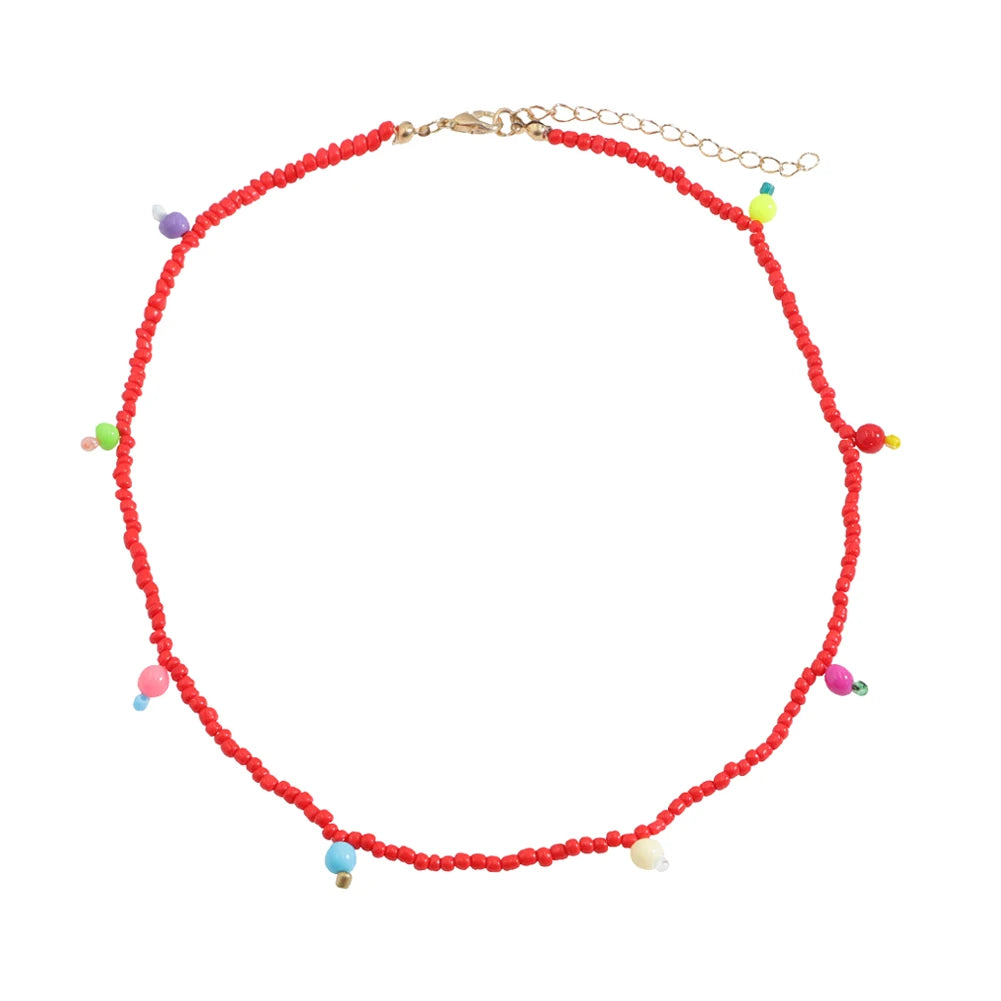 Vedawas Christmas Acrylic Beads Necklace Jewelry Set
