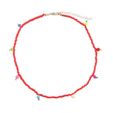 Vedawas Christmas Acrylic Beads Necklace Jewelry Set