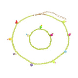 Vedawas Christmas Acrylic Beads Necklace Jewelry Set