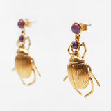 Vedawas Beetle Earrings for Women Punk Animal Geometric Drop Earrings