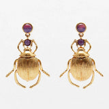 Vedawas Beetle Earrings for Women Punk Animal Geometric Drop Earrings