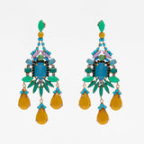 Vedawas Nature Stone Hoop Earrings for Women Summer Boho Holiday