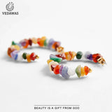 Vedawas Nature Stone Hoop Earrings for Women Summer Boho Holiday
