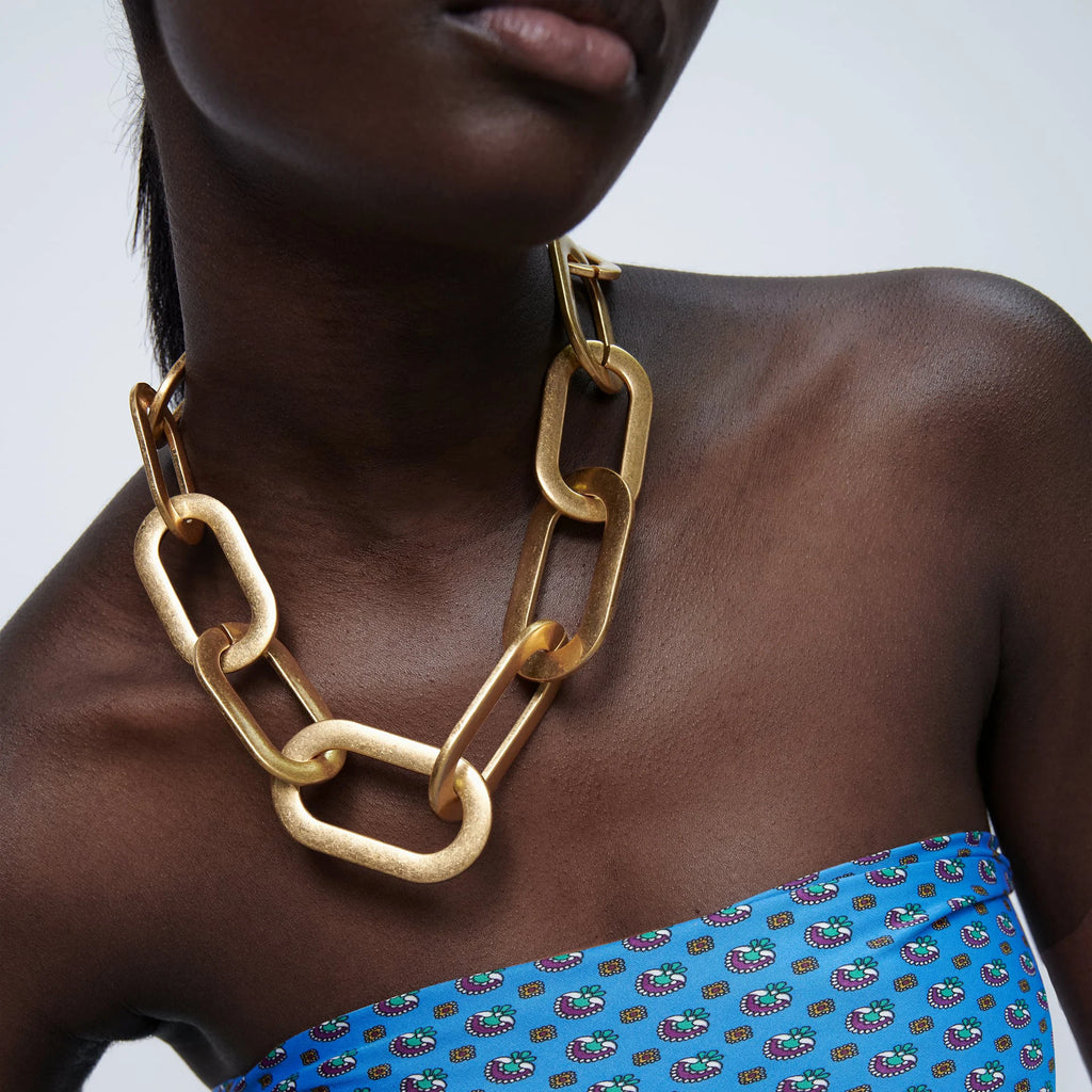 Vedawas Vintage Metal Maxi Collar Choker Necklaces for Women