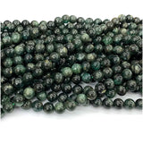 Dark Green Kyanite Round Loose Beads for Jewelry Making