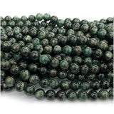 Dark Green Kyanite Round Loose Beads for Jewelry Making