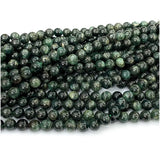 Dark Green Kyanite Round Loose Beads for Jewelry Making