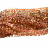 Veemak Sunstone Round Beads Natural Gemstones DIY Jewelry