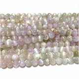 Veemak Kunzite Spodumene Round Loose Beads For Jewelry Making