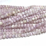 Veemak Kunzite Spodumene Round Beads For Jewelry Making