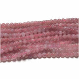 Veemak Madagascar Rose Quartz Round Loose Beads For Jewelry Making