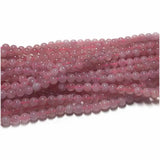 Veemak Madagascar Rose Quartz Round Loose Beads For Jewelry Making