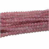 Veemak Madagascar Rose Quartz Round Loose Beads For Jewelry Making