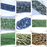 Veemak Green Kyanite Faceted Cube Disc Beads Jewelry Making