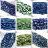 Veemak Green Kyanite Faceted Cube Disc Beads Jewelry Making