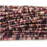 Veemak Spinel Multi-Color Faceted Rondelle Loose Beads