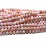 Veemak Peru Pink Opal Round Loose Beads For DIY Jewelry Making