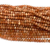 Veemak Sanidine Sunstone Faceted Crystal Beads