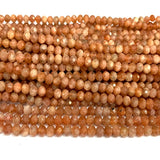Veemak Sanidine Sunstone Faceted Crystal Beads