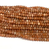 Veemak Sanidine Sunstone Faceted Crystal Beads