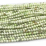 Veemak Yellow Turquoise Round Loose Beads Natural Gemstones Crystal DIY