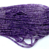 Amethyst Faceted Rondelle Beads DIY Jewelry Making