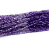 Amethyst Faceted Rondelle Beads DIY Jewelry Making