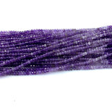 Amethyst Faceted Rondelle Beads DIY Jewelry Making