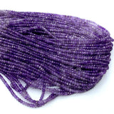 Amethyst Faceted Rondelle Beads DIY Jewelry Making