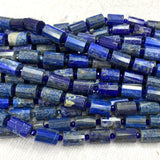 Faceted Column Tube Beads Amethyst Lapis Lazuli Quartz