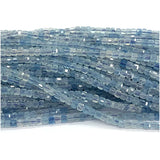 Aquamarine Edge Cube Faceted Beads for Jewelry Making DIY