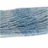 Aquamarine Round Loose Beads for Jewelry Making Natural Gemstones Crystal DIY