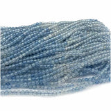 Aquamarine Round Loose Beads for Jewelry Making Natural Gemstones Crystal DIY