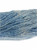 Aquamarine Round Loose Beads for Jewelry Making Natural Gemstones Crystal DIY