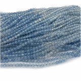 Aquamarine Round Loose Beads for Jewelry Making Natural Gemstones Crystal DIY