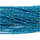 Apatite Edge Cube Faceted Beads For Jewelry Making