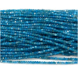Apatite Edge Cube Faceted Beads For Jewelry Making