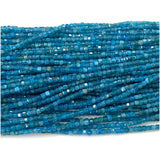 Apatite Edge Cube Faceted Beads For Jewelry Making