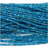 Apatite Edge Cube Faceted Beads For Jewelry Making