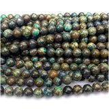 Brown Shattuckite Round Beads - Natural Gemstones for Jewelry Making